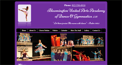 Desktop Screenshot of bloomingtondanceandgymnastics.com