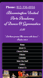 Mobile Screenshot of bloomingtondanceandgymnastics.com